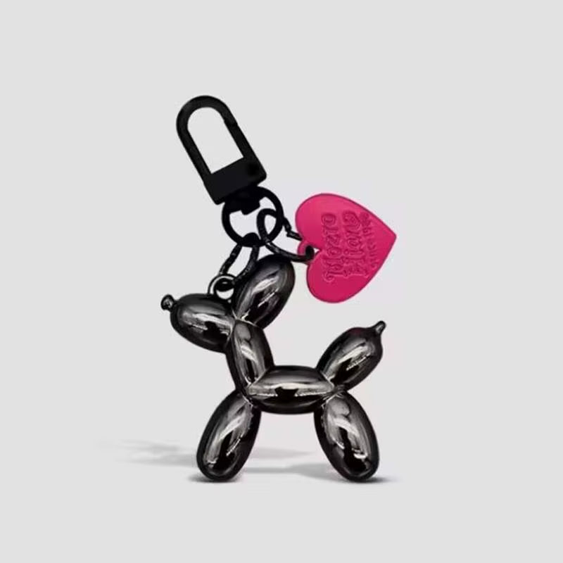 Fashion Keychain Punk Y2K Balloon Dog Keychains for Women Bag Pendant Jewelry Trinket Girl'S Car Key Ring Key Chain Accessories