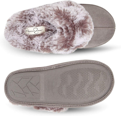 Women'S Comfy Faux Fur Memory Foam Slippers