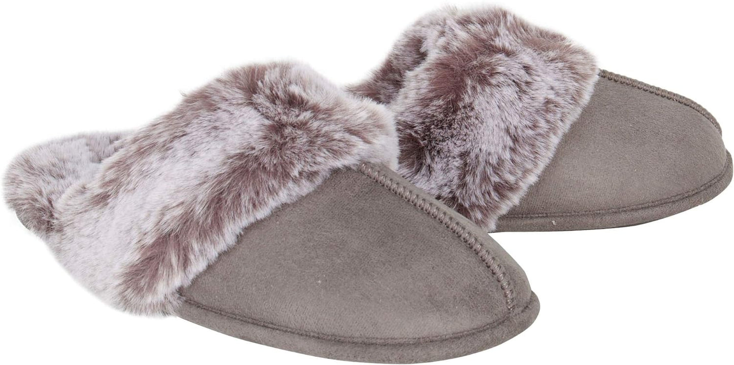 Women'S Comfy Faux Fur Memory Foam Slippers