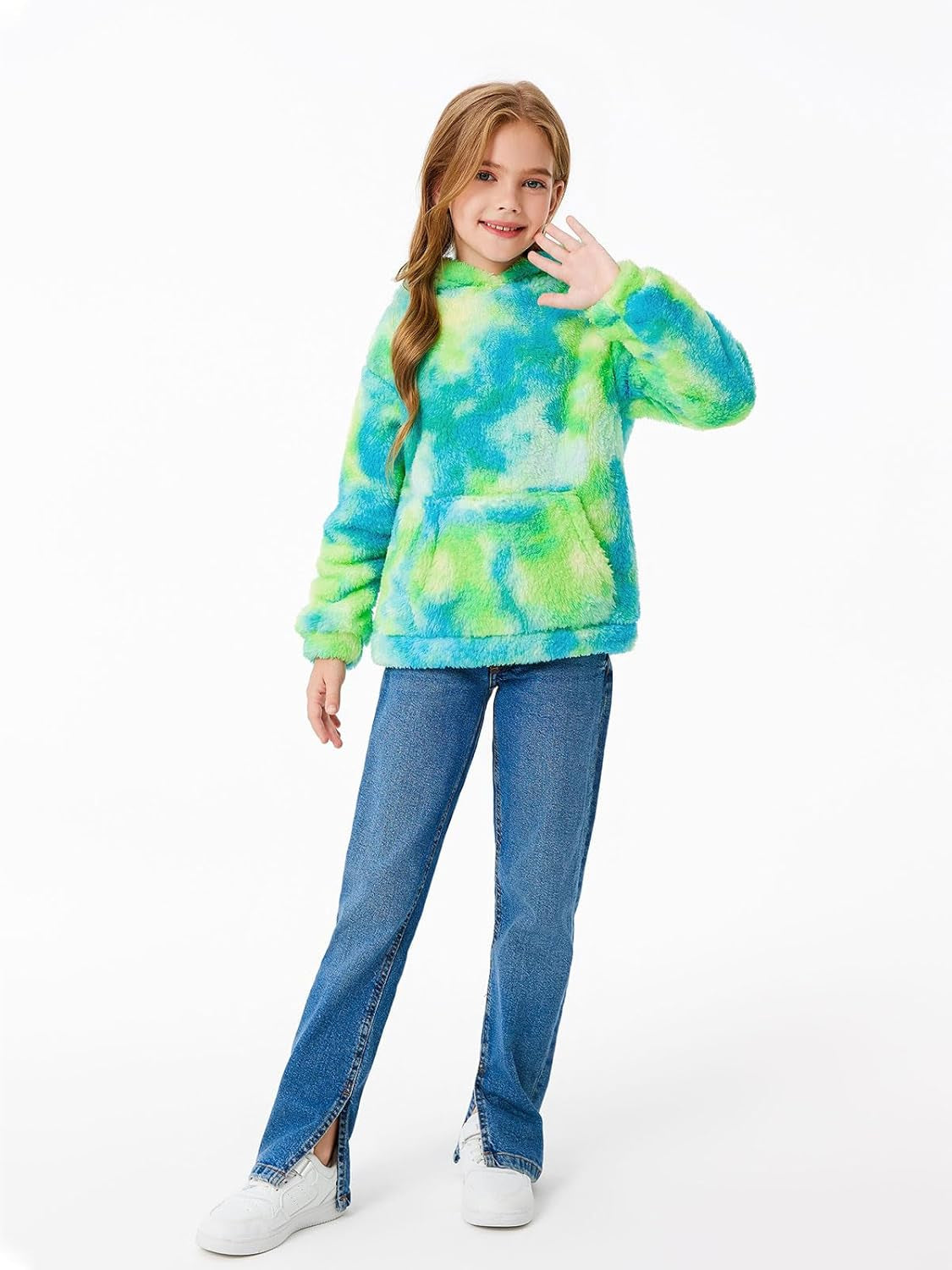 Boys Girls Sherpa Hoodies Fleece Hoodie Pullover Outfits for Kids